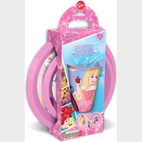 Disney Princess - Tallerken St Og Kop - Euromic - 3 Dele