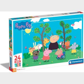 Gurli Gris Puslespil - Maxi Super Color - Clementoni - 24 Brikker