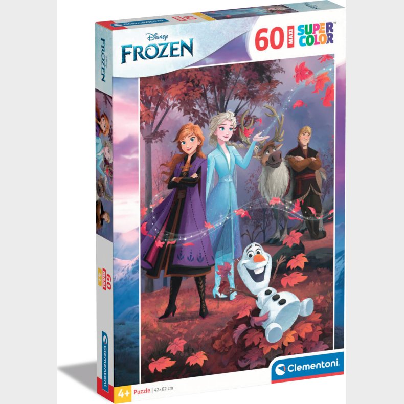 Frost Puslespil - Disney - Maxi Color - Clementoni - 60 Brikker