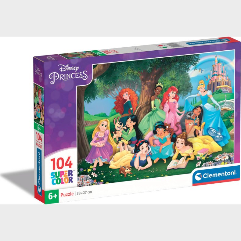 Disney Puslespil - Prinsesser - Color - Clementoni - 104 Brikker