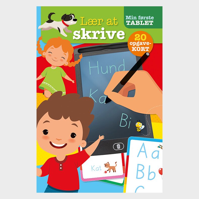 Min Frste Tablet - Til Brn - Lr At Skrive - Med 20 Opgavekort