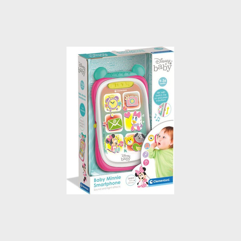 Disney - Minnie Mouse Telefon Legetj - Lyd Og Lys - Clementoni