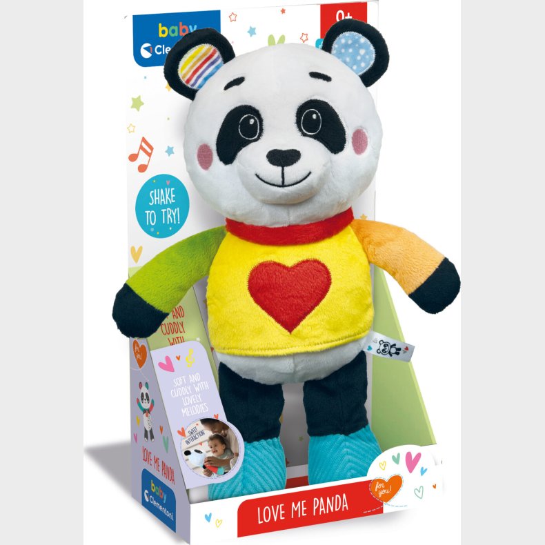 Panda Bamse Med Lyd - Love Me Panda - Clementoni