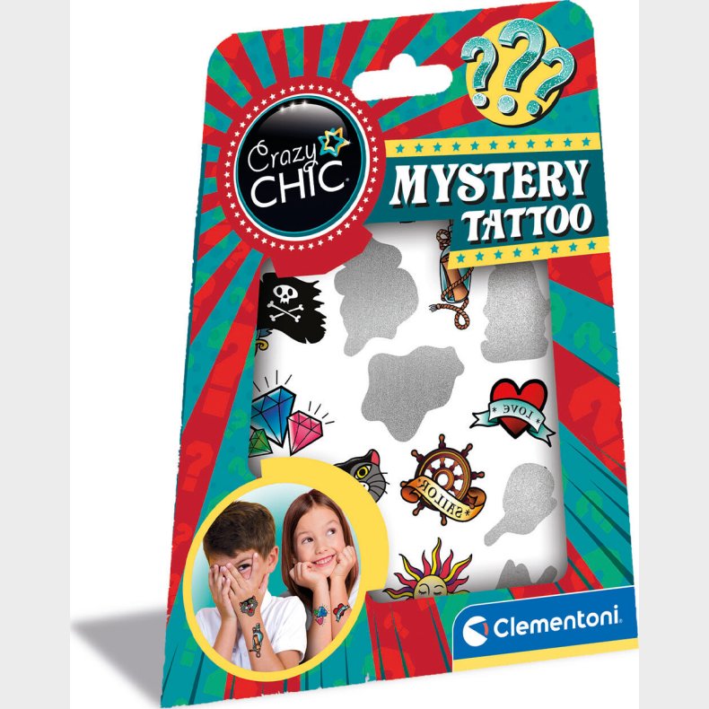 Tatoveringer Til Brn - Mystery Tattoo - Crazy Chic - Clementoni