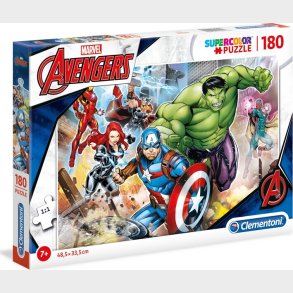 Marvel Puslespil - Avengers - Super Color - Clementoni - 180 Brikker