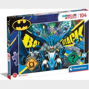 Clementoni Puslespil - Batman - Super Color - 104 Brikker
