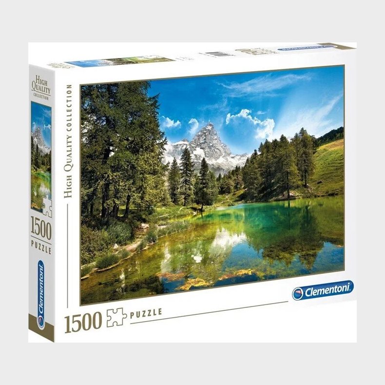 Clementoni Puslespil - Blue Lake - High Quality - 1500 Brikker