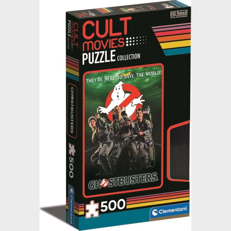 Clementoni Puslespil - Ghostbusters - Cult Movies Collection - 500 Brikker