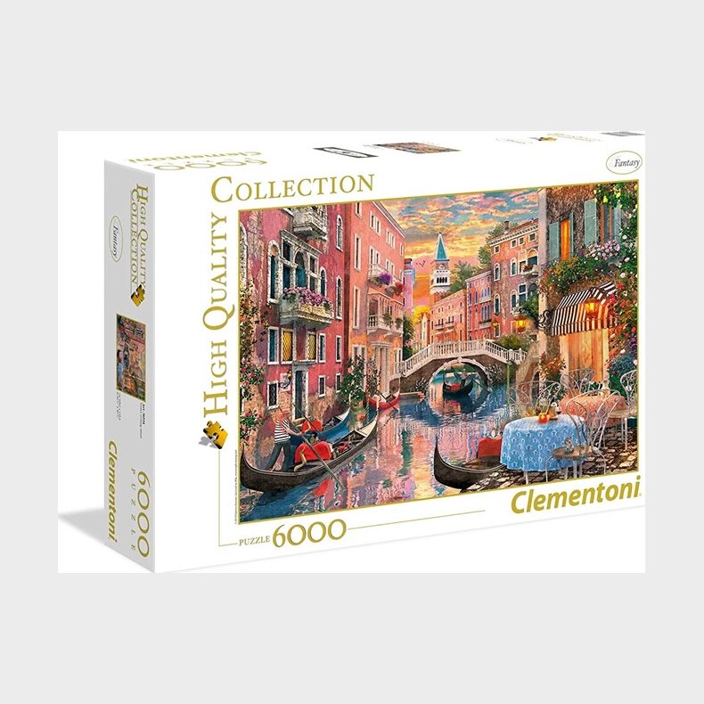 Clementoni Puslespil - Atardecer En Venecia - High Quality - 6000 Brikker