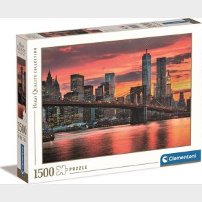 Clementoni Puslespil - East River - High Quality - 1500 Brikker