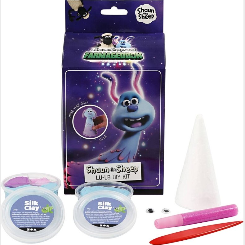 Silk Clay - Diy Kit - Lu-la - F For Fr - Lysebl, Pink Og Lilla