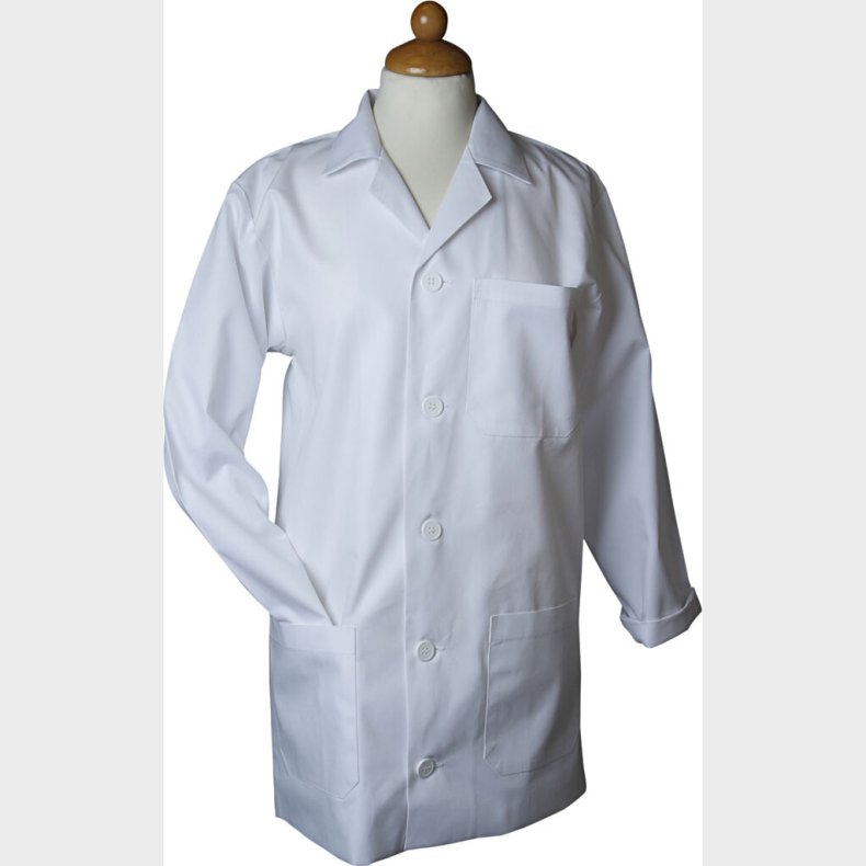 Malerkittel - L 78 Cm - Str. Small  - rmelngde 58 Cm - Hvid - 1 Stk.