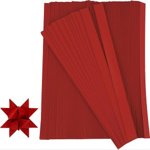 Stjernestrimler - L 45 Cm -  6,5 Cm - B 15 Mm - Rd - 500 Strimler