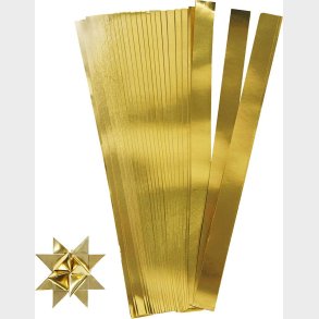 Stjernestrimler - L 45 Cm -  6,5 Cm - B 15 Mm - Guld - 100 Strimler