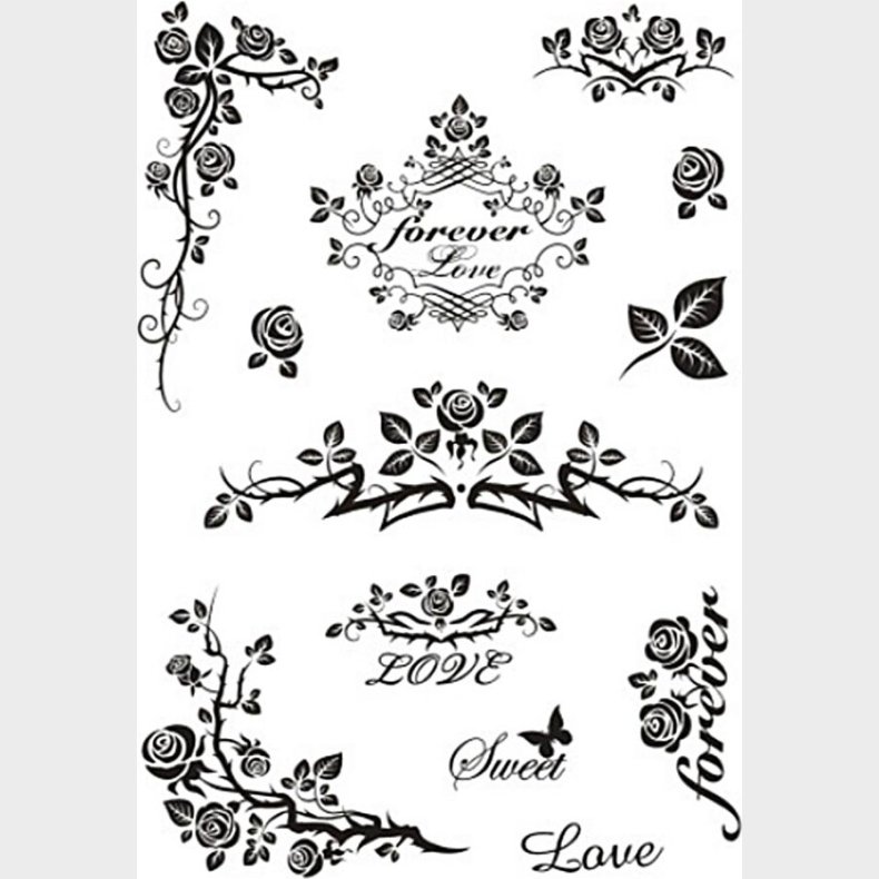 Silikonestempler - For Evigt - 11x15,5 Cm - 1 Ark