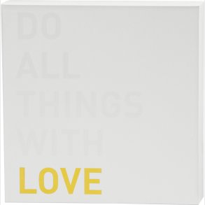 Akvarel Lrred Med Guldtryk - 25,4x2,54 Cm - Hvid