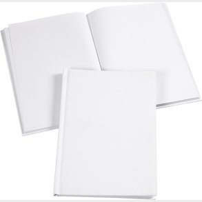 Skitsebog - A5 - Tykkelse 8 Mm - 80 G - Hvid - 1 Stk.