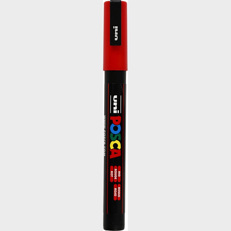 Posca Tusch - Nr. Pc-3m - Tykkelse 0,9-1,3 Mm - R�d