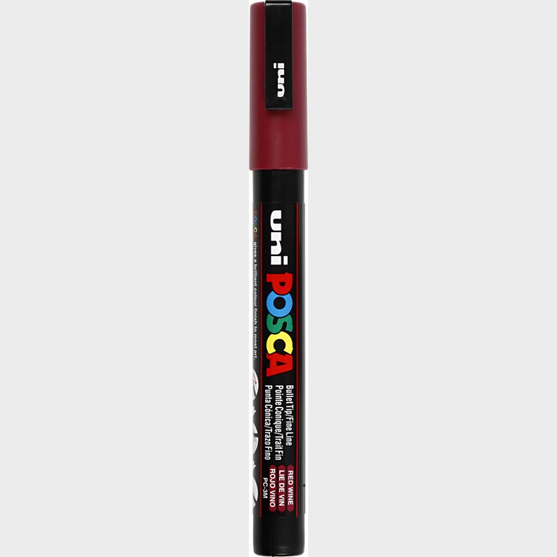Posca Tusch - Nr. Pc-3m - Tykkelse 0,9-1,3 Mm - Red Wine