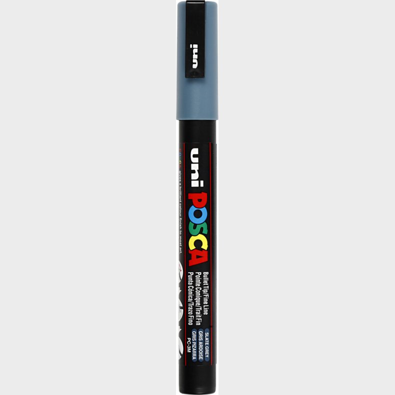 Posca Tusch - Nr. Pc-3m - Tykkelse 0,9-1,3 Mm - Slate Grey