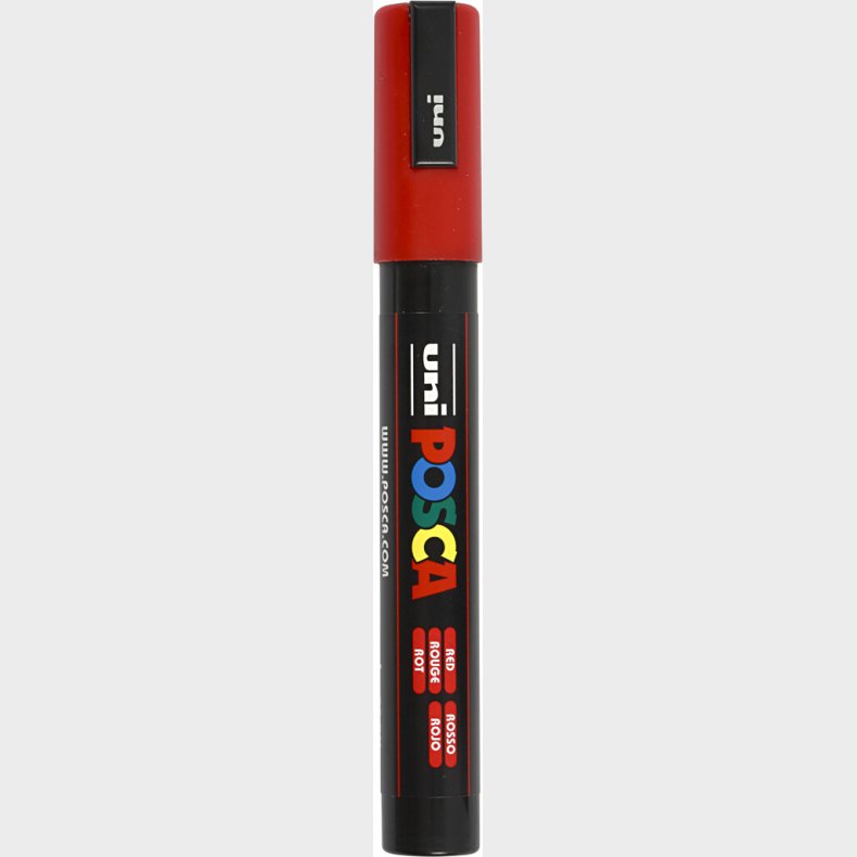 Posca Tusch - Nr. Pc-5m - Tykkelse 2,5 Mm - Rd