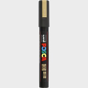 Posca Tusch - Nr. Pc-5m - Tykkelse 2,5 Mm - Guld