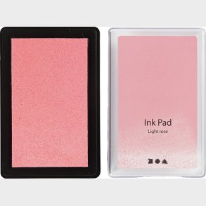 Stempelpude - H 2 Cm - Str. 9x6 Cm - Lys Rosa - 1 Stk.