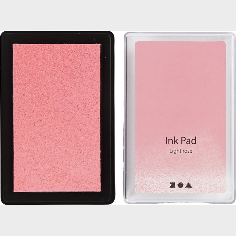 Stempelpude - H 2 Cm - Str. 9x6 Cm - Lys Rosa - 1 Stk.