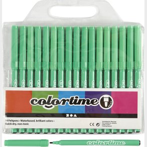 Tusser - Vandbaserede - Tykkelse 2 Mm - Lys Grn - 18 Stk.