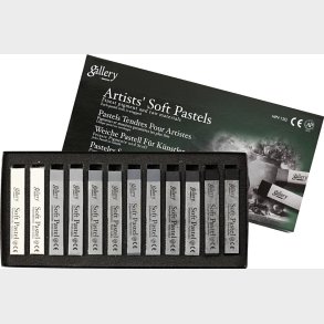 Gallery Trpastel - L 6,5 Cm - Tykkelse 10 Mm - Sort/hvid Harmoni - 12 Stk.