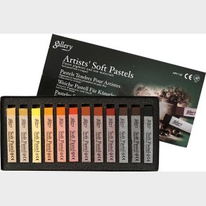 Gallery Trpastel - L 6,5 Cm - Tykkelse 10 Mm - Brun Harmoni - 12 Stk.