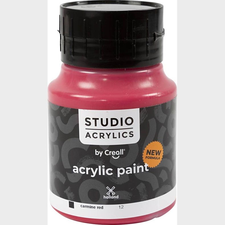 Creall Studio Acrylics - Akrylmaling - Dkkende - Carmine Rd - 500 Ml