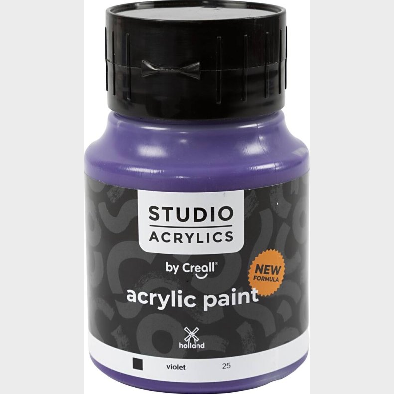 Creall Studio Acrylics - Akrylmaling - Dkkende - Violet - 500 Ml