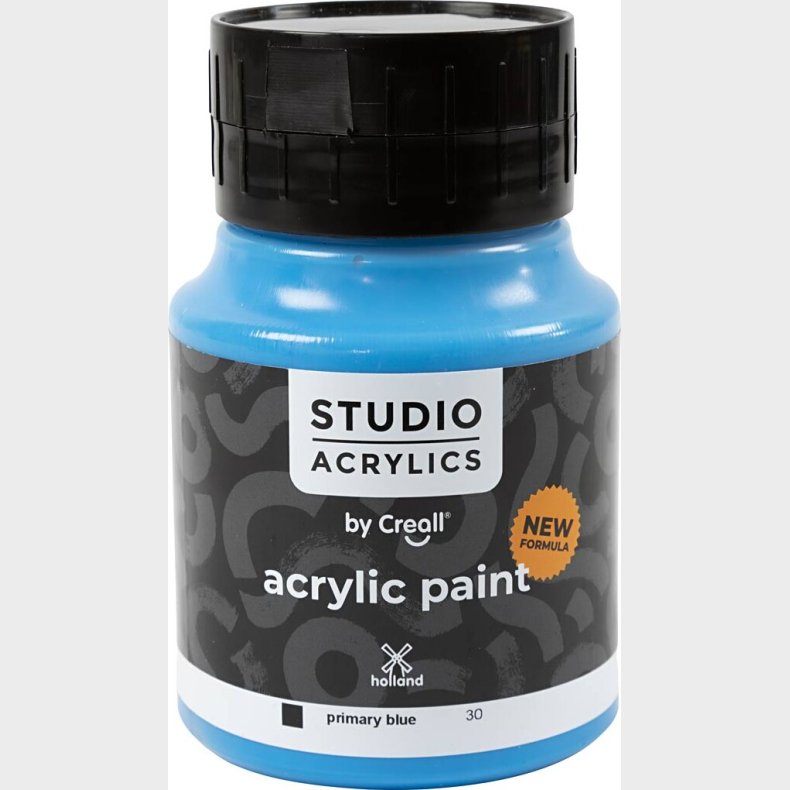 Creall Studio Acrylics - Akrylmaling - Dkkende - Primary Bl - 500 Ml