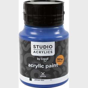 Creall Studio Acrylics - Akrylmaling - Dkkende - Phtalo Bl - 500 Ml