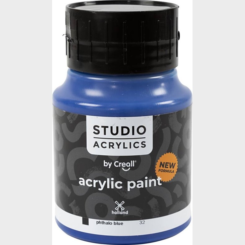 Creall Studio Acrylics - Akrylmaling - Dkkende - Phtalo Bl - 500 Ml