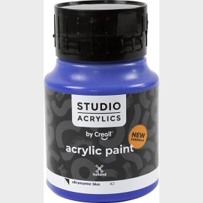 Creall Studio Acrylics - Akrylmaling - Halvdkkende - Ultramarine Bl - 500 Ml