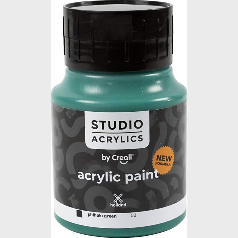 Creall Studio Acrylics - Akrylmaling - Dkkende - Phtalo Grn - 500 Ml