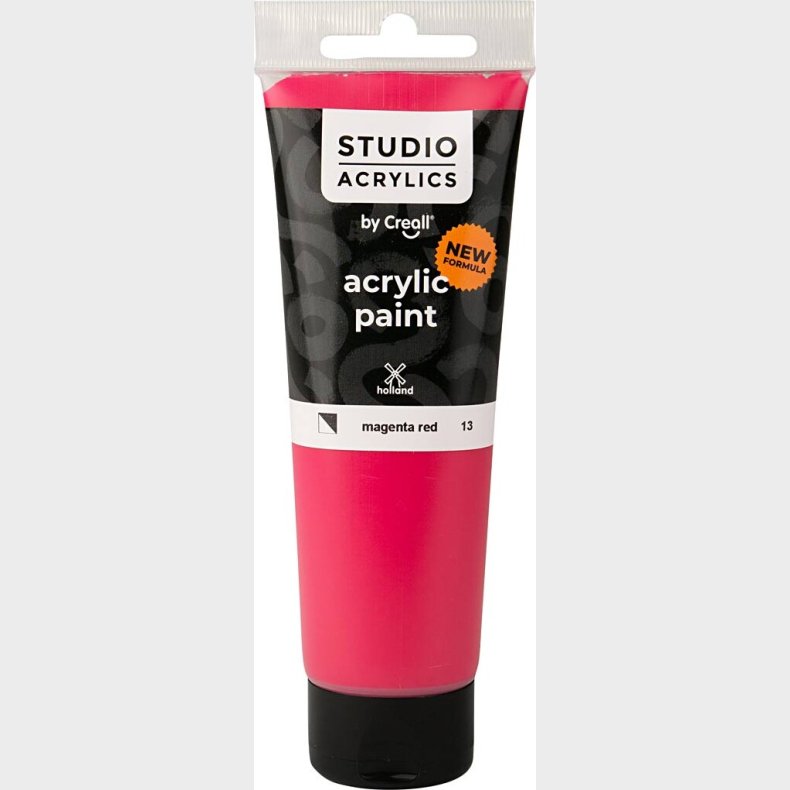 Creall Studio Acrylics - Akrylmaling - Halvdkkende - Magenta Rd - 120 Ml