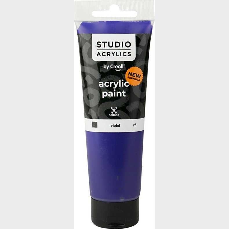 Creall Studio Acrylics - Akrylmaling - Dkkende - Violet - 120 Ml