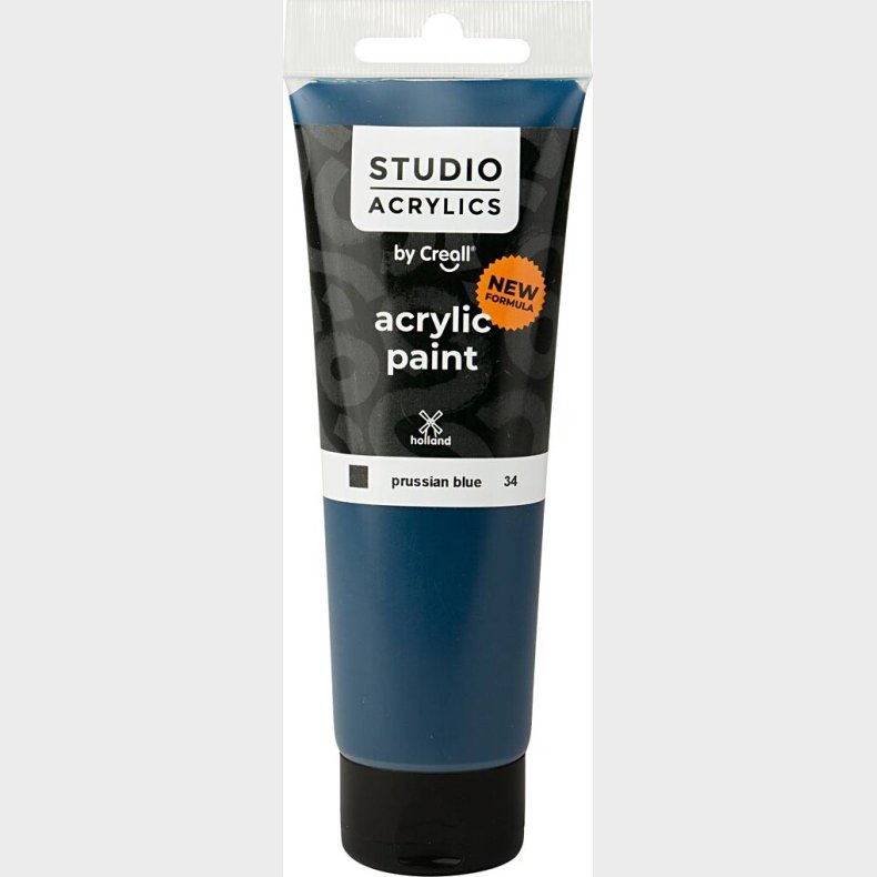 Creall Studio Acrylics - Akrylmaling - Dkkende - Preussisk Bl - 120 Ml