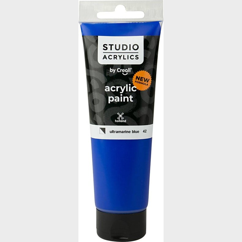 Creall Studio Acrylics - Akrylmaling - Halvdkkende - Ultramarine Bl - 120 Ml