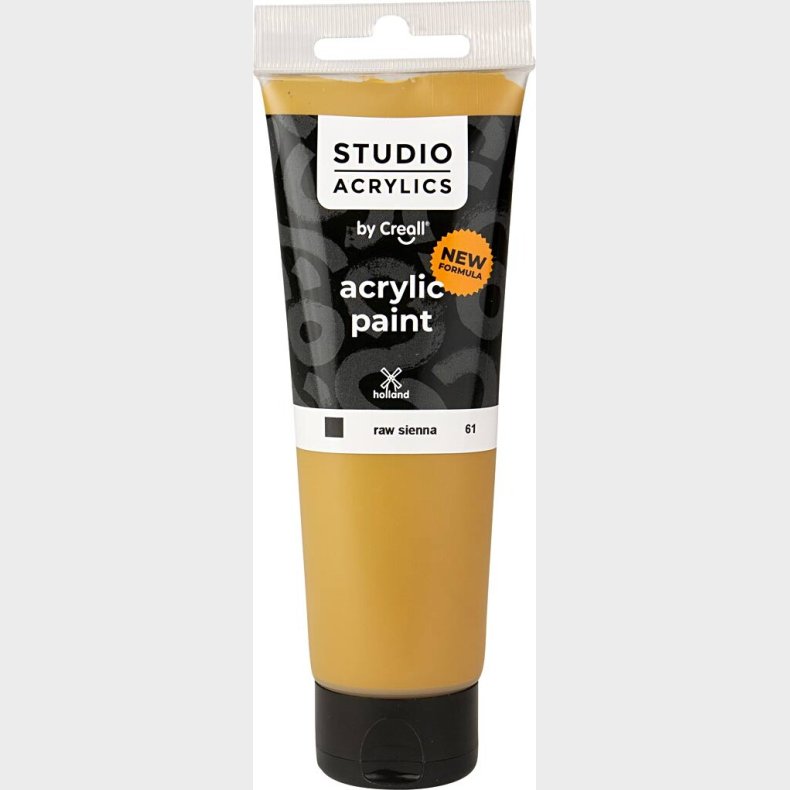 Creall Studio Acrylics - Akrylmaling - Dkkende - Raw Sienna - 120 Ml