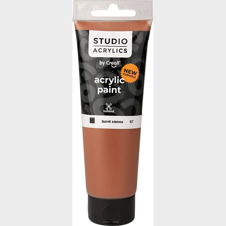 Creall Studio Acrylics - Akrylmaling - Dkkende - Burnt Sienna - 120 Ml