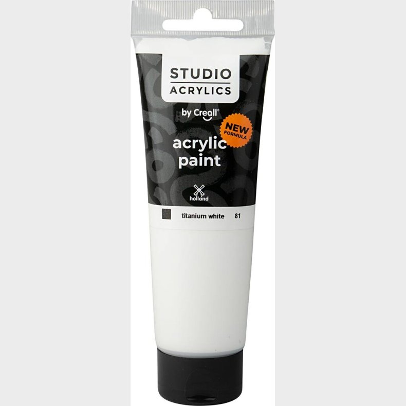 Creall Studio Acrylics - Akrylmaling - Dkkende - Hvid - 120 Ml