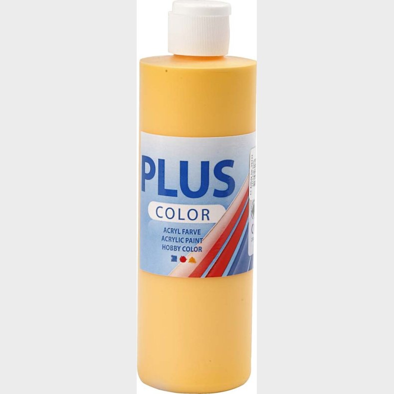 Plus Color Hobbymaling - Akrylfarve - Yellow Sun - 250 Ml