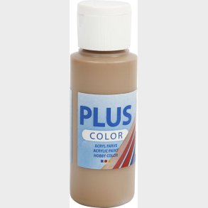 Plus Color Hobbymaling - Akrylfarve - Lys Brun - 60 Ml