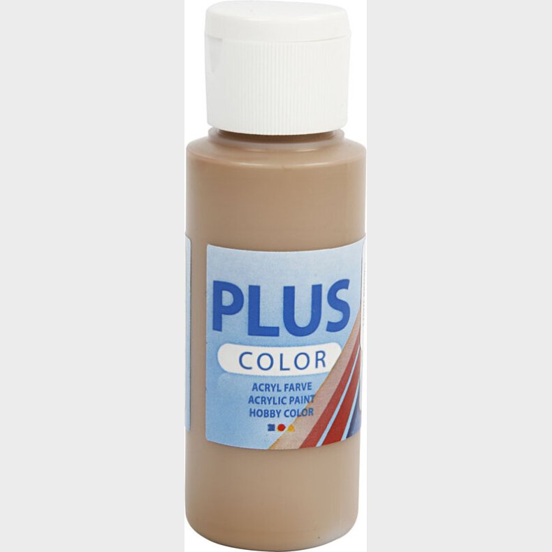 Plus Color Hobbymaling - Akrylfarve - Lys Brun - 60 Ml