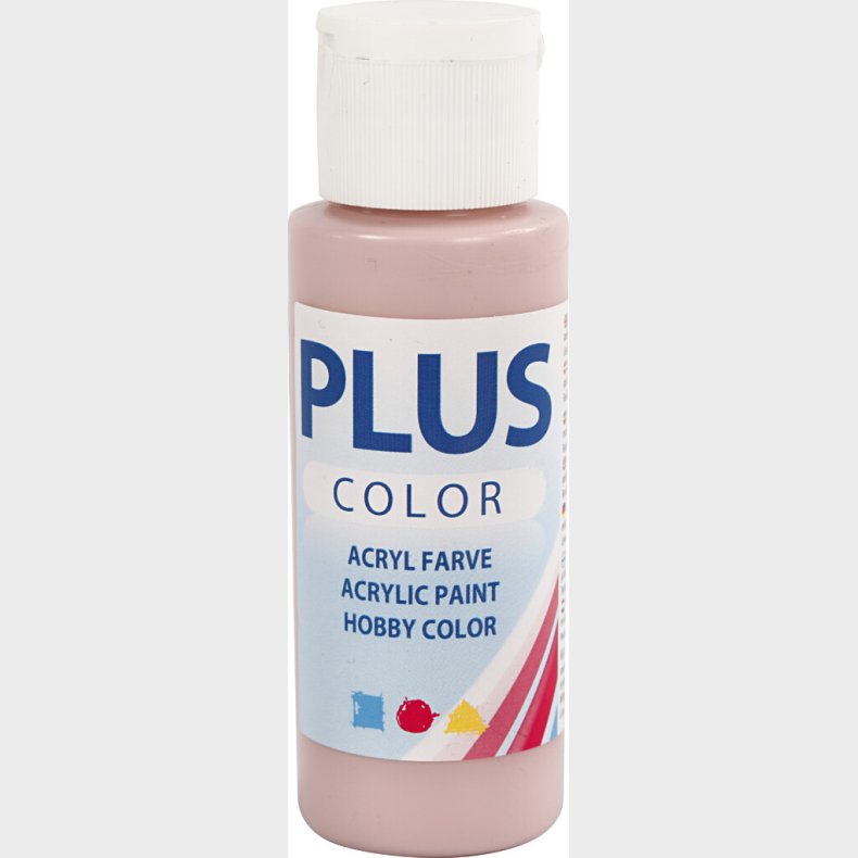 Plus Color Hobbymaling - Akrylfarve - Stvet Rosa - 60 Ml