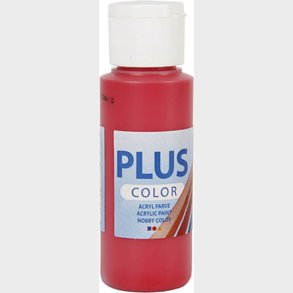 Plus Color Hobbymaling - Akrylfarve - Berry Red - 60 Ml